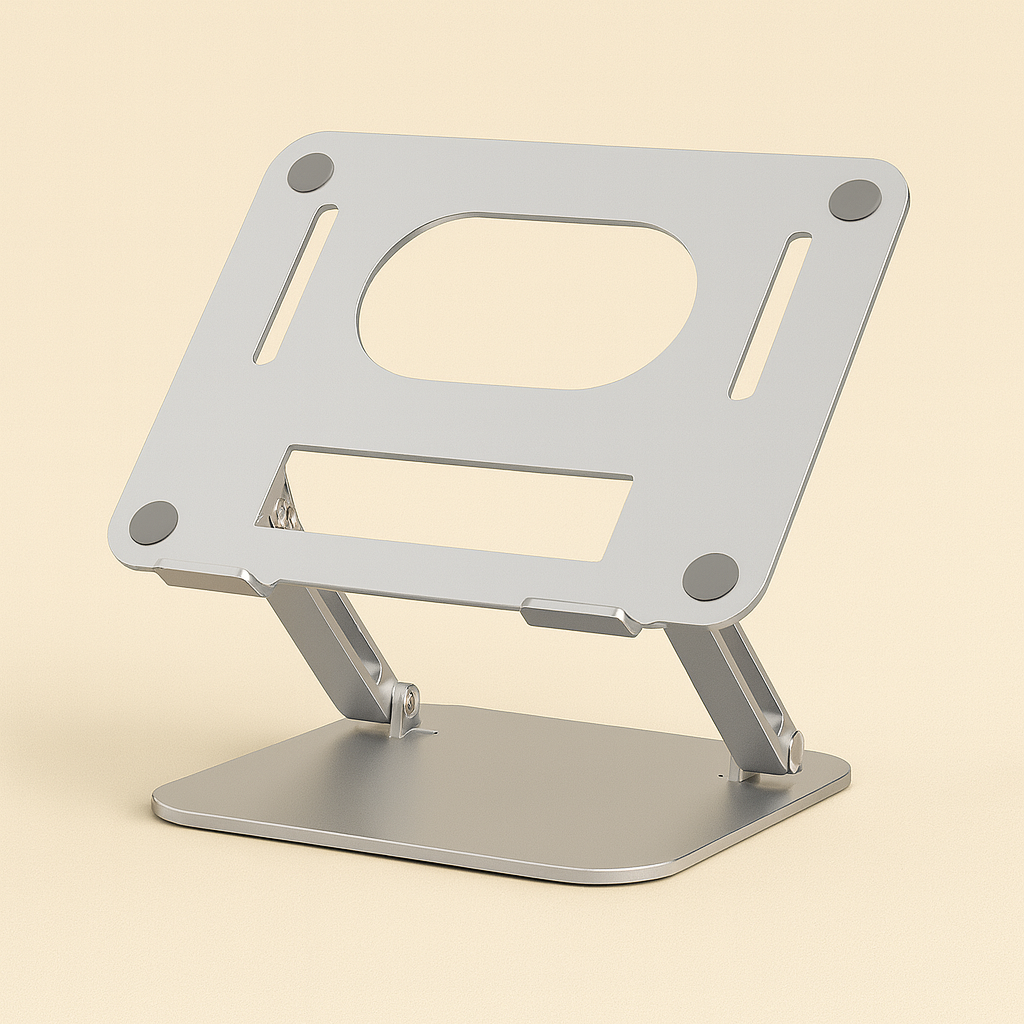 NovaBlk Adjustable Aluminum Laptop Stand – Portable Ergonomic Computer Stand for MacBook, HP, Dell, ASUS, Lenovo & More