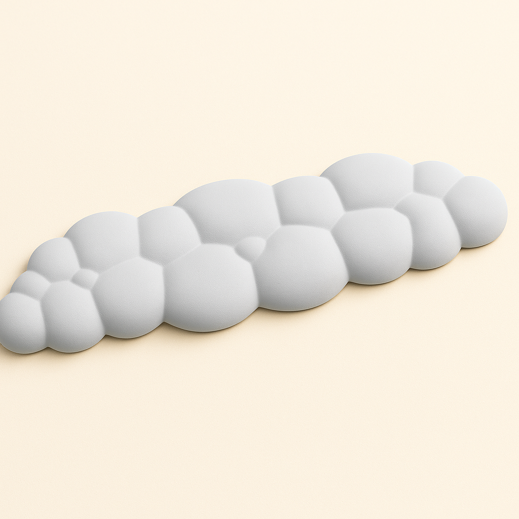 NovaBlk Cloud Ergonomic Wrist Rest – Anti-Slip, Soft-Touch Comfort Pad
