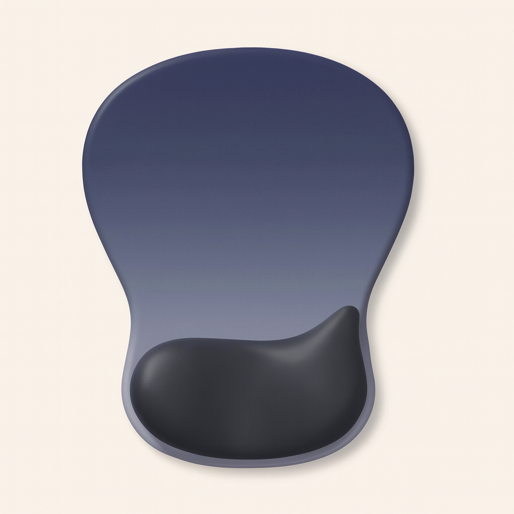 NovaBlk Ergonomic Gel Mouse Pad – Comfortable Wrist Support for Pain Relief with Smooth Surface & Non-Slip PU Base