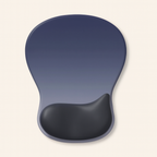 NovaBlk Ergonomic Gel Mouse Pad – Comfortable Wrist Support for Pain Relief with Smooth Surface & Non-Slip PU Base