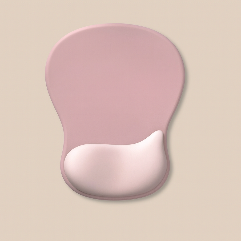 NovaBlk Ergonomic Gel Mouse Pad – Comfortable Wrist Support for Pain Relief with Smooth Surface & Non-Slip PU Base