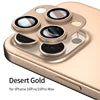 For iPhone 16 Pro Max Screen Protector 9H Corning Glass with Aluminum Metal Camera Lens Cover Protective Film for iPhone 16