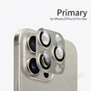 For iPhone 16 Pro Max Screen Protector 9H Corning Glass with Aluminum Metal Camera Lens Cover Protective Film for iPhone 16