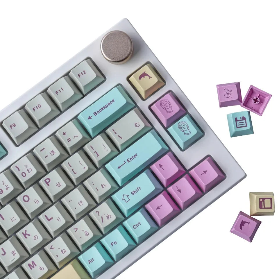 GMK Analog Dreams Keycaps 164 Keys PBT Dye Sublimation Cherry Profile Key Caps Mechanical Keyboard Accessories for Pc Computer