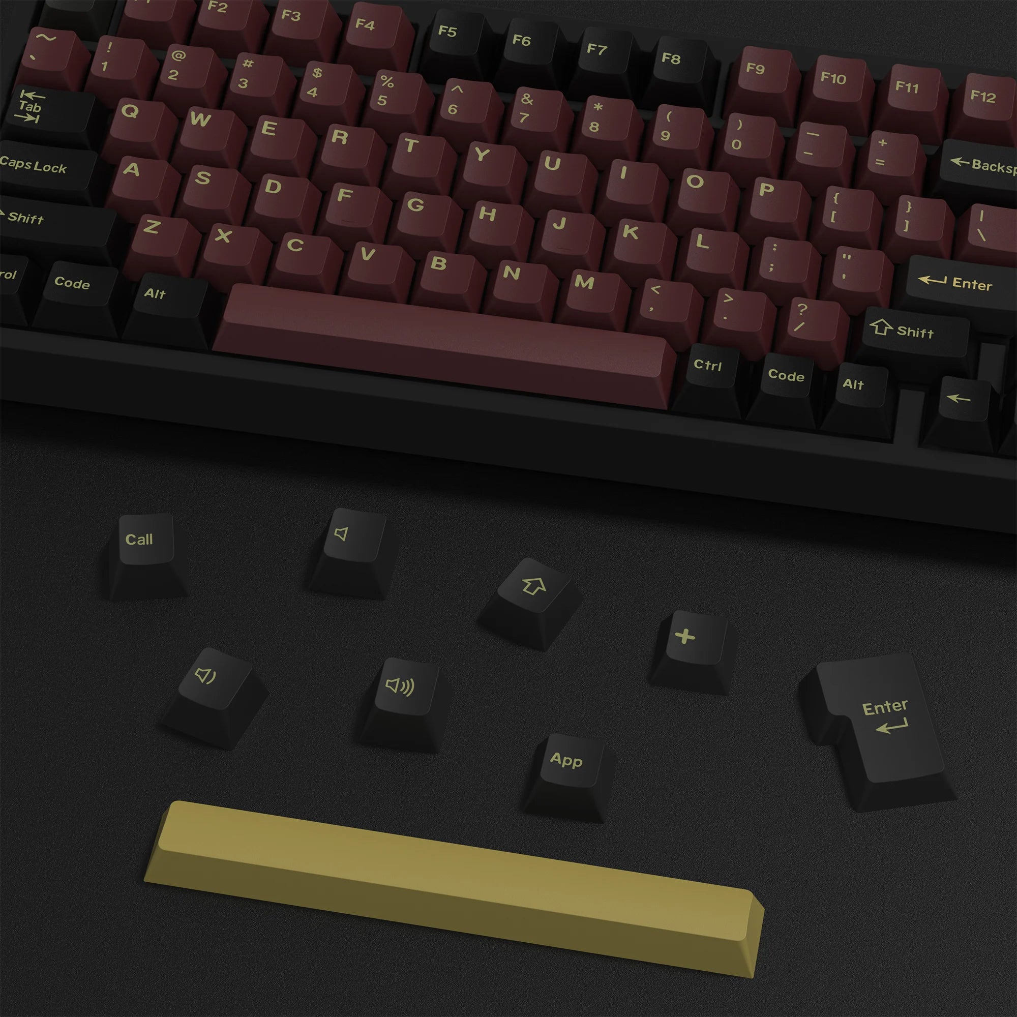 KBDiy 176 Keys Caps GMK Blue Samurai Keycap Cherry Profile Double Shot PBT for Mechanical Gaming Keyboard Retro ISO 7U Space Bar