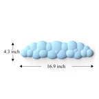 Cloud Keyboard Wrist Rest Soft Leather Memory Foam Wrist Support Cushion for Easy Typing Pain Relief Ergonomic Anti-Slip