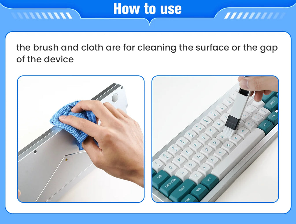 Mechanical Keyboard Tweezers Lube Tool Brush Switch Puller Opener Tester Stem Picker Holder Keyboard Disassemble Tools