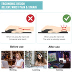 Pink Base Lovely Cat Mouse Pad Wrist Support-3D Ergonomic Soft Anti-Slip Wrist Rest Support Mat Computer MousePad for Office  PC