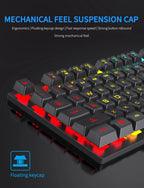 Mechanical Keyboard Wired Gaming Keyboard 104 Keys RGB Backlit Receiver for Laptop Desktop Ergonomics Keycap PC Accessories