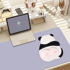 Kawaii 3D Panda Mouse Pad Ergonomic Wrist Rest Support for Gaming Office Computer Laptop Non-Slip Cute Panda Butt Mouse Pads