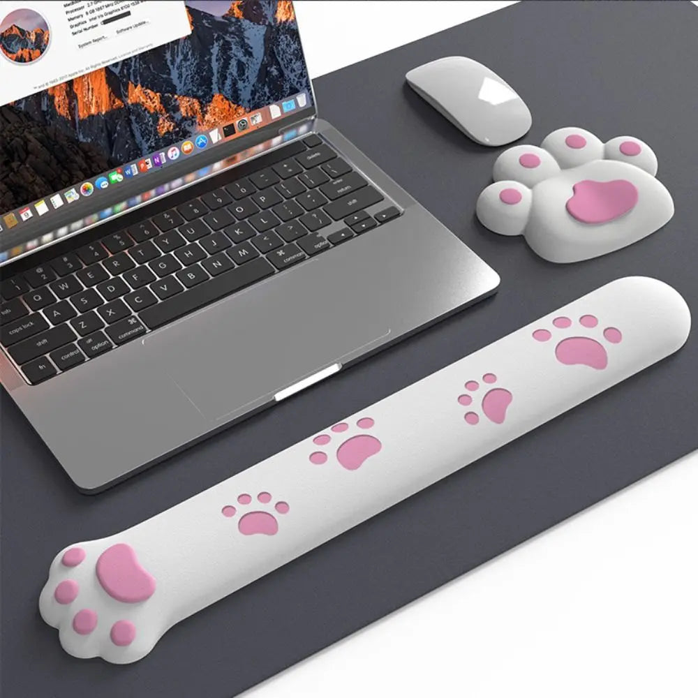 New Cute Cat Craw Wrist Rest Mouse Pad Non-Slip Soft Elbow Rest Mat Ergonomic Comfortable Desktop Computer Laptop Arm Rest