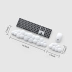 Cloud Keyboard Wrist Rest Soft Leather Memory Foam Wrist Support Cushion for Easy Typing Pain Relief Ergonomic Anti-Slip