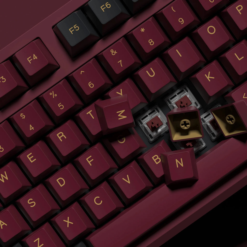 KBDiy 176 Keys Caps GMK Blue Samurai Keycap Cherry Profile Double Shot PBT for Mechanical Gaming Keyboard Retro ISO 7U Space Bar