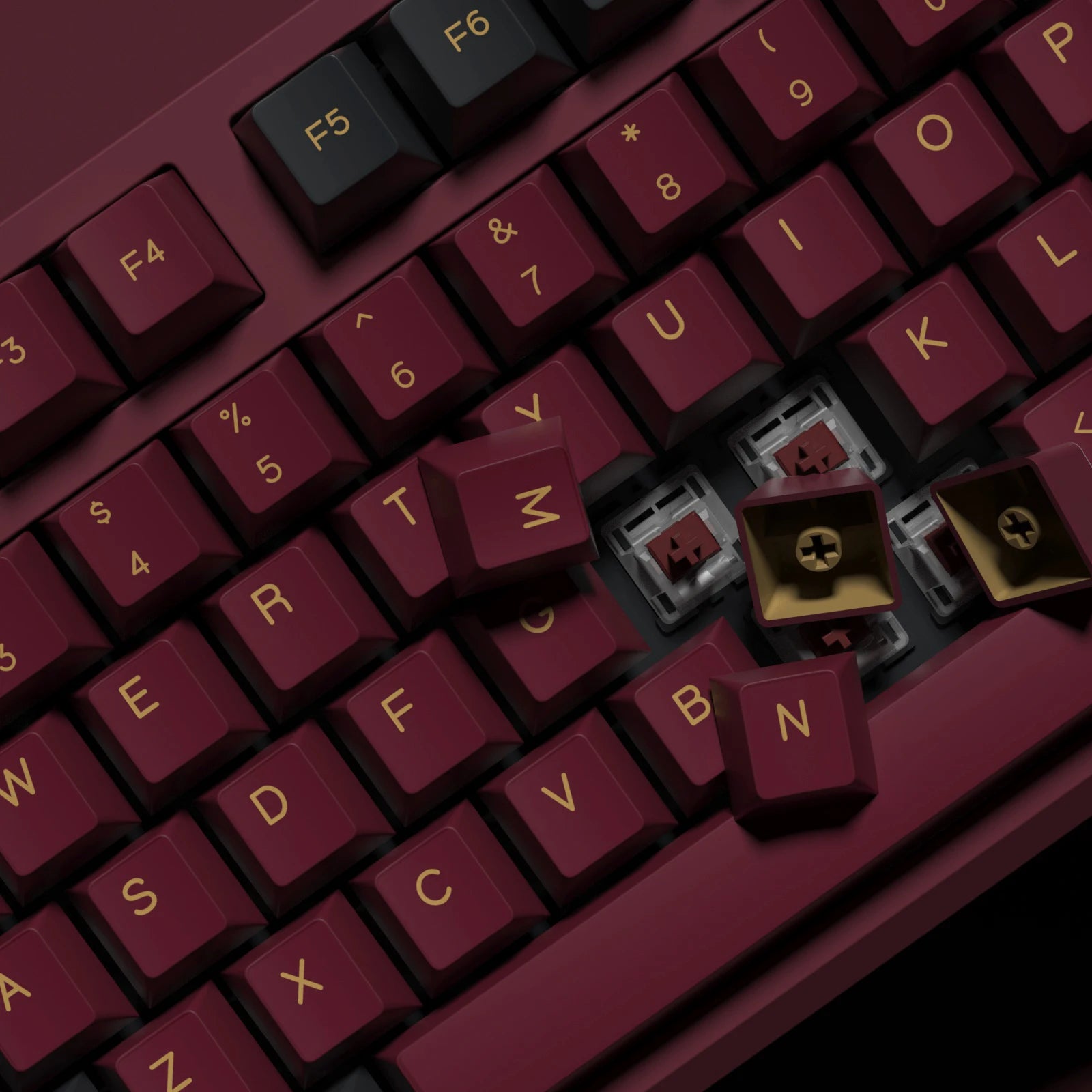 KBDiy 176 Keys Caps GMK Blue Samurai Keycap Cherry Profile Double Shot PBT for Mechanical Gaming Keyboard Retro ISO 7U Space Bar