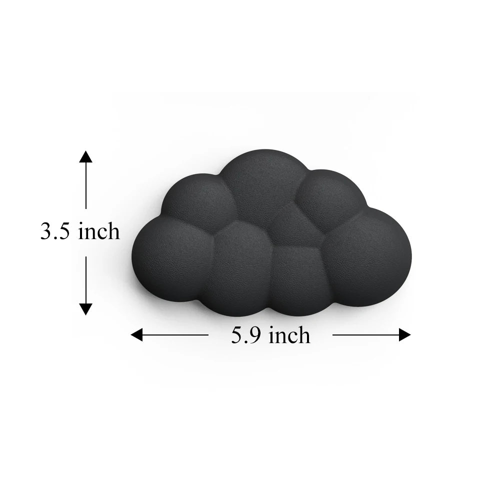 Cloud Keyboard Wrist Rest Soft Leather Memory Foam Wrist Support Cushion for Easy Typing Pain Relief Ergonomic Anti-Slip