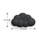 Cloud Keyboard Wrist Rest Soft Leather Memory Foam Wrist Support Cushion for Easy Typing Pain Relief Ergonomic Anti-Slip