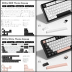 KBDiy 176 Keys Caps GMK Blue Samurai Keycap Cherry Profile Double Shot PBT for Mechanical Gaming Keyboard Retro ISO 7U Space Bar
