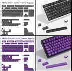 KBDiy 176 Keys Caps GMK Blue Samurai Keycap Cherry Profile Double Shot PBT for Mechanical Gaming Keyboard Retro ISO 7U Space Bar