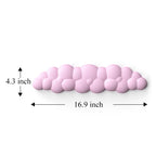 Cloud Keyboard Wrist Rest Soft Leather Memory Foam Wrist Support Cushion for Easy Typing Pain Relief Ergonomic Anti-Slip