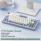 AULA F75 2.4G Wireless/Bluetooth/Wired Gaming Mechanical Keyboard RGB Customized 75% Layout OEM Profile Gasket Structure
