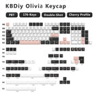 KBDiy 176 Keys Caps GMK Blue Samurai Keycap Cherry Profile Double Shot PBT for Mechanical Gaming Keyboard Retro ISO 7U Space Bar