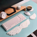 Keyboard Mouse Wrist Rest Pad Material Angel Wing Memory Foam Anti-Slip Desktop Office Gamer Mouse Mechanical Key Wrist Rest Pad