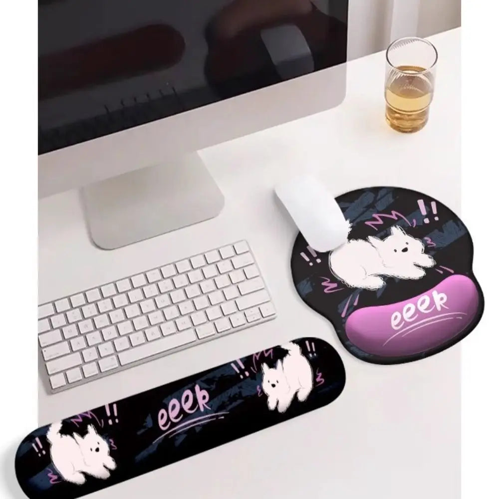 New Cute Mouse Mat Hand Support Non-Slip Mousepad Ergonomic Memory Foam Gaming Mouse Pad