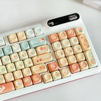 Orange Soda Keycap 131 Keys XOA Profile PBT Five-sided Sublimation Custom Keycaps for Mechanical Keyboard Cute Korean Key Caps
