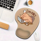 Comfortable Wrist Rest Mouse Pad with Cute Cat Design,19.0 Cm X 22.99 Cm,Enhances Comfort and Productivity,Perfect for Your Desk