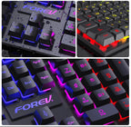 Mechanical Keyboard Wired Gaming Keyboard 104 Keys RGB Backlit Receiver for Laptop Desktop Ergonomics Keycap PC Accessories