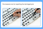 Mechanical Keyboard Tweezers Lube Tool Brush Switch Puller Opener Tester Stem Picker Holder Keyboard Disassemble Tools