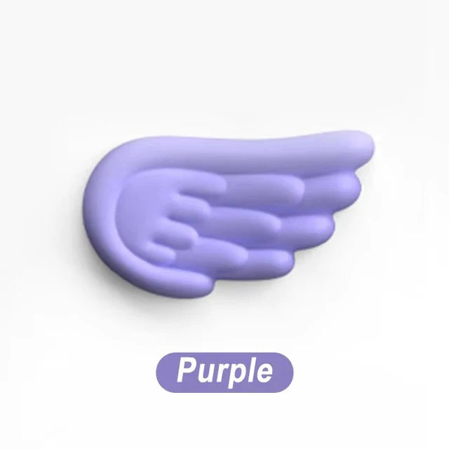 Keyboard Mouse Wrist Rest Pad Material Angel Wing Memory Foam Anti-Slip Desktop Office Gamer Mouse Mechanical Key Wrist Rest Pad