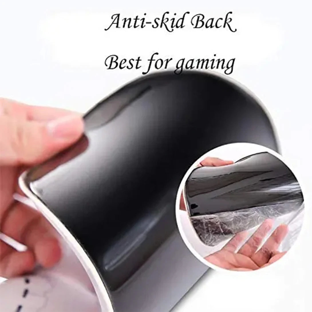 Anime Mouse Pads with Silicone Wrist Rest 3D Gaming Mousepads Anti-Slip Soft Desk Mat for Office Home Working Well-Built Man Pad