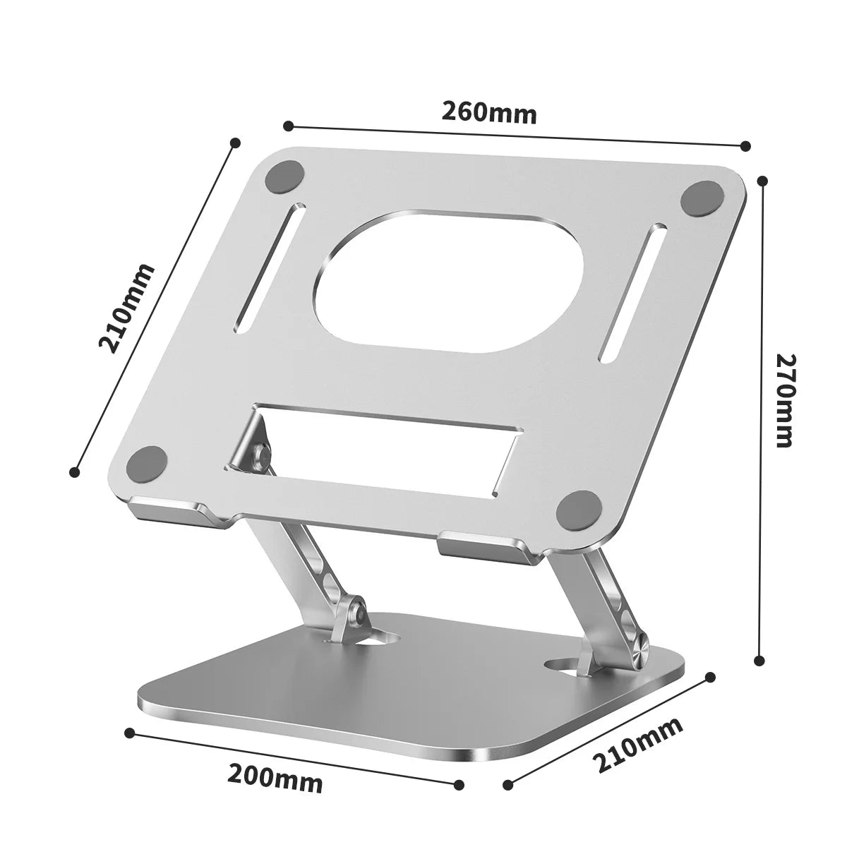 Laptop Stand, Adjustable Laptop Stand for Desk, Aluminum Computer Stand Portable , for Mac HP ASUS Acer ThinkPad Dell Lenovo