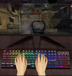 Mechanical Keyboard Wired Gaming Keyboard 104 Keys RGB Backlit Receiver for Laptop Desktop Ergonomics Keycap PC Accessories