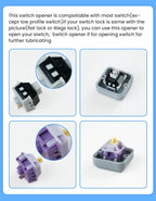 Mechanical Keyboard Tweezers Lube Tool Brush Switch Puller Opener Tester Stem Picker Holder Keyboard Disassemble Tools