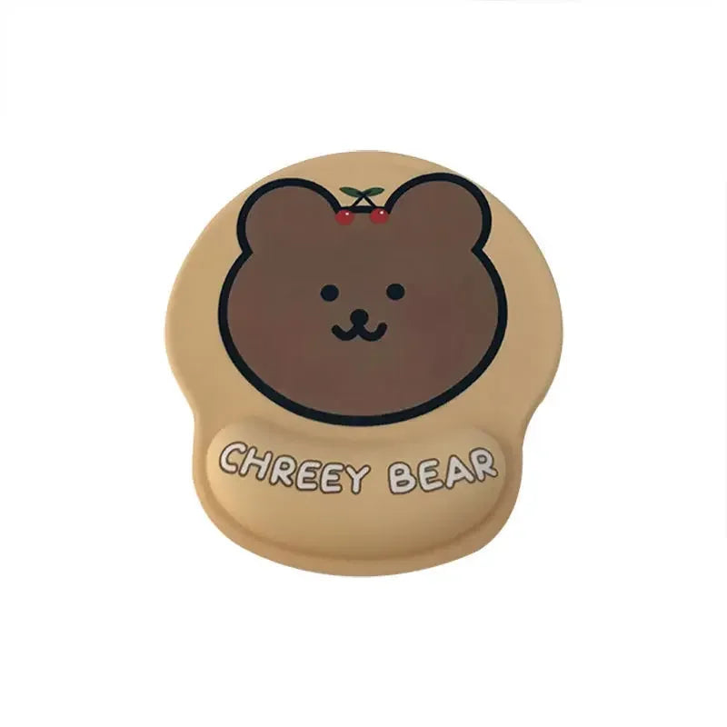 Cartoon Bear Couple Silicone Mouse Pad Thickened Wrist Protection Soft Hand Rest Anti-factory Store Office Mouse Mat