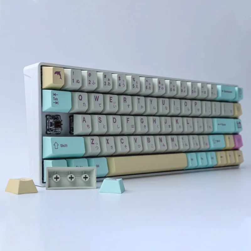 GMK Analog Dreams Keycaps 164 Keys PBT Dye Sublimation Cherry Profile Key Caps Mechanical Keyboard Accessories for Pc Computer
