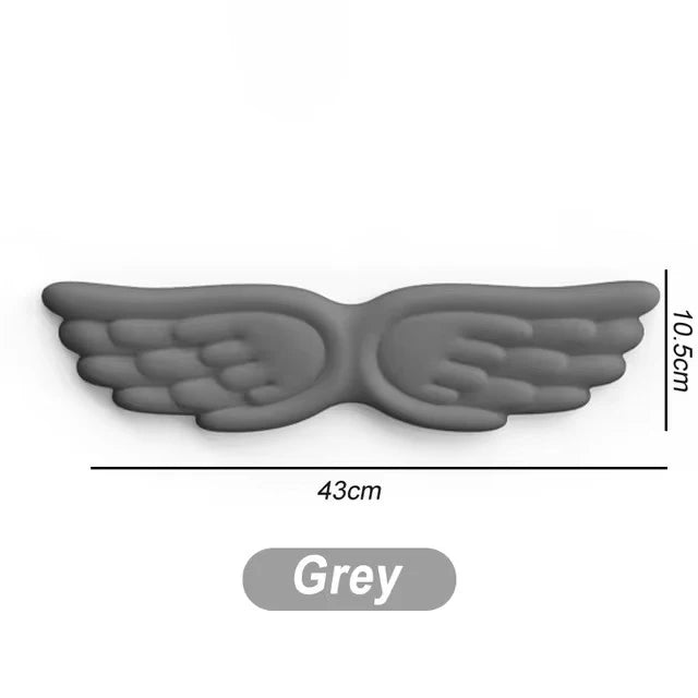 Keyboard Mouse Wrist Rest Pad Material Angel Wing Memory Foam Anti-Slip Desktop Office Gamer Mouse Mechanical Key Wrist Rest Pad