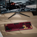 KBDiy 176 Keys Caps GMK Blue Samurai Keycap Cherry Profile Double Shot PBT for Mechanical Gaming Keyboard Retro ISO 7U Space Bar