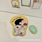 Cartoon Bear Couple Silicone Mouse Pad Thickened Wrist Protection Soft Hand Rest Anti-factory Store Office Mouse Mat