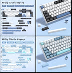KBDiy 176 Keys Caps GMK Blue Samurai Keycap Cherry Profile Double Shot PBT for Mechanical Gaming Keyboard Retro ISO 7U Space Bar