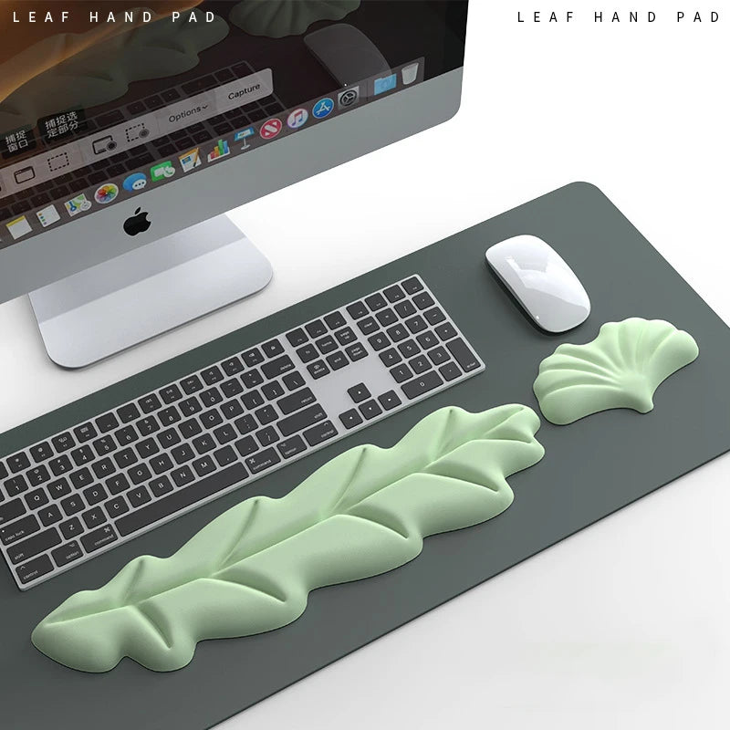 Keyboard Pad Wrist Rest Support Ergonomic Mousepad Non-Slip Memory Foam Wrist Rest for Office Supplies Desk Decor Accessories