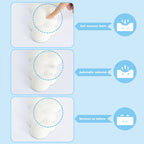 Cloud Keyboard Wrist Rest Soft Leather Memory Foam Wrist Support Cushion for Easy Typing Pain Relief Ergonomic Anti-Slip