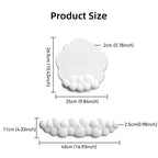Cloud Keyboard Wrist Rest Soft Leather Memory Foam Wrist Support Cushion for Easy Typing Pain Relief Ergonomic Anti-Slip