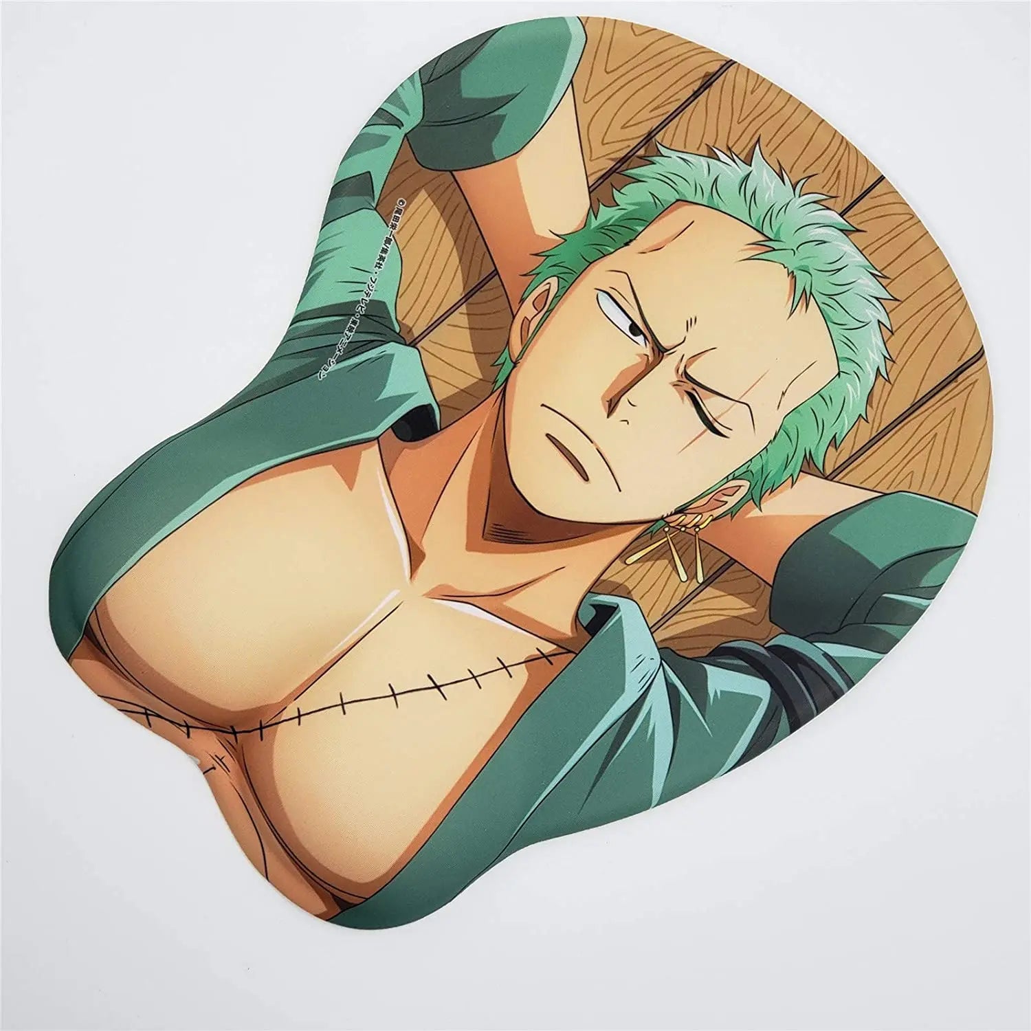 Anime Mouse Pads with Silicone Wrist Rest 3D Gaming Mousepads Anti-Slip Soft Desk Mat for Office Home Working Well-Built Man Pad