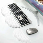 Keyboard Mouse Wrist Rest Pad Material Angel Wing Memory Foam Anti-Slip Desktop Office Gamer Mouse Mechanical Key Wrist Rest Pad