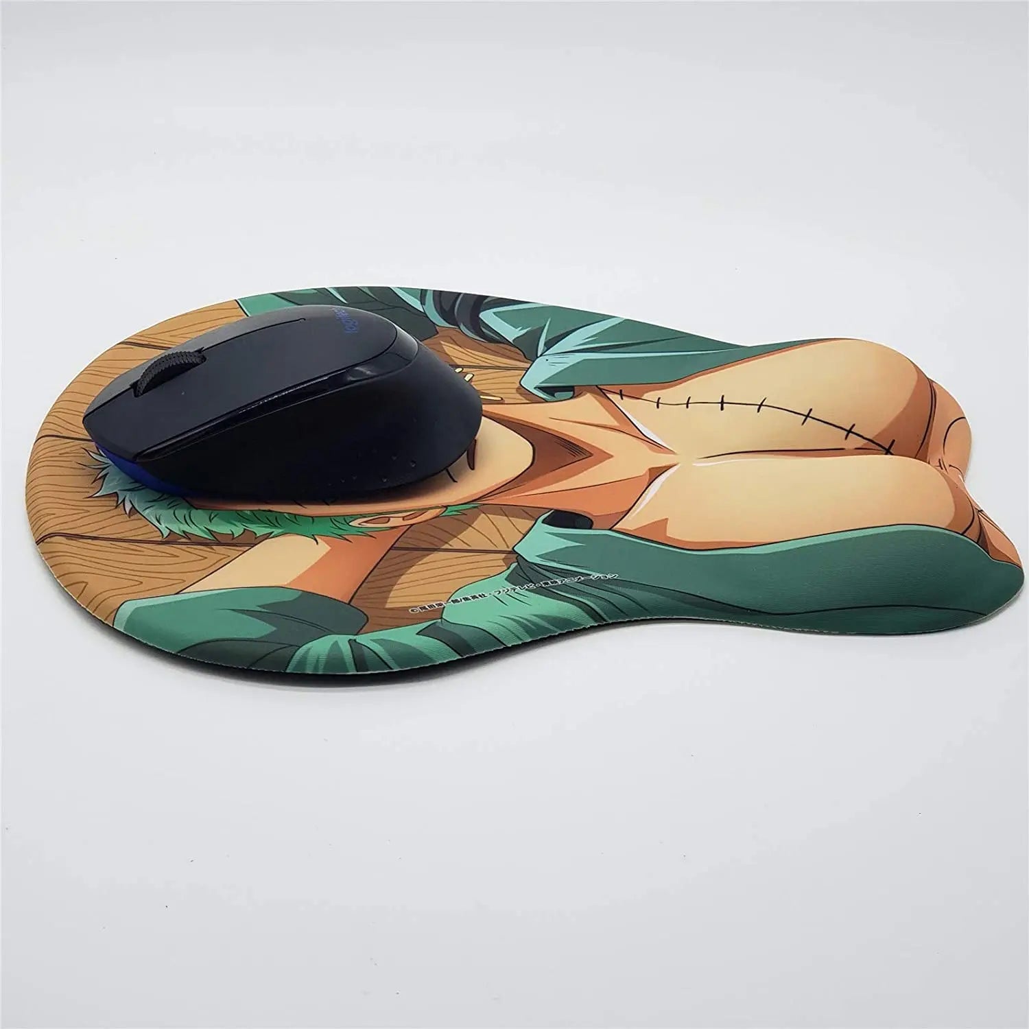 Anime Mouse Pads with Silicone Wrist Rest 3D Gaming Mousepads Anti-Slip Soft Desk Mat for Office Home Working Well-Built Man Pad
