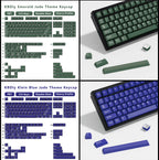 KBDiy 176 Keys Caps GMK Blue Samurai Keycap Cherry Profile Double Shot PBT for Mechanical Gaming Keyboard Retro ISO 7U Space Bar