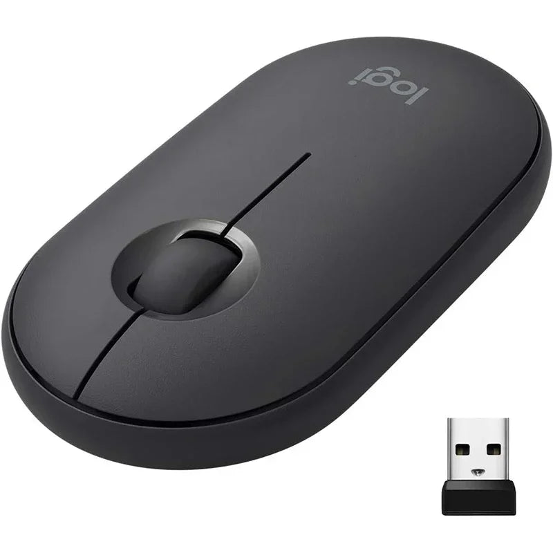 Logitech PEBBLE M350 Laptop Tablet Mouse Wireless Bluetooth Mouse Light and Thin Mute Office Mini Mouse